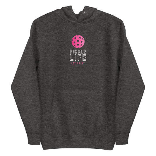 Pickle Life Hoodie...Center PL Pink