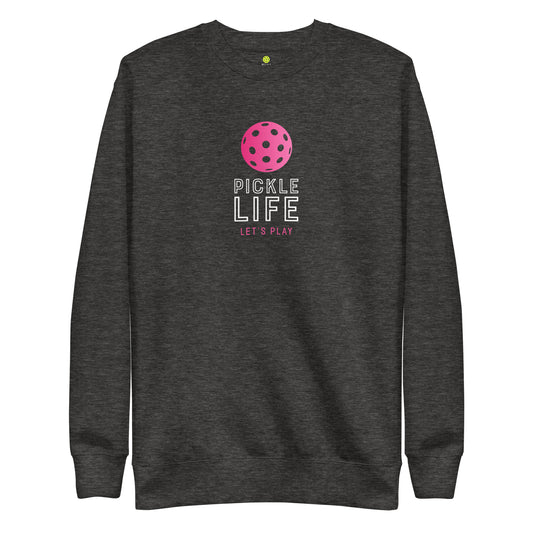 Pickle Life Premium Sweatshirt...Center PL Pink