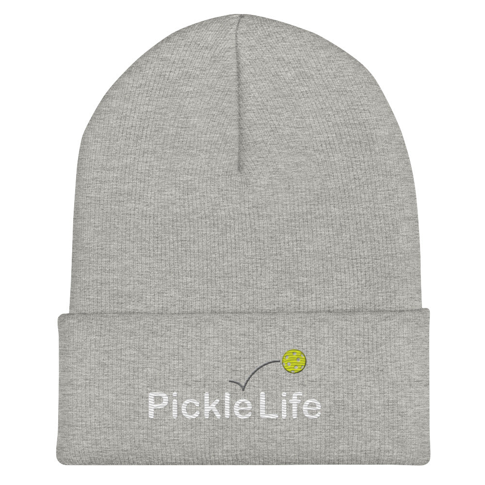 Embroidered Pickle Life Cuffed Beanie