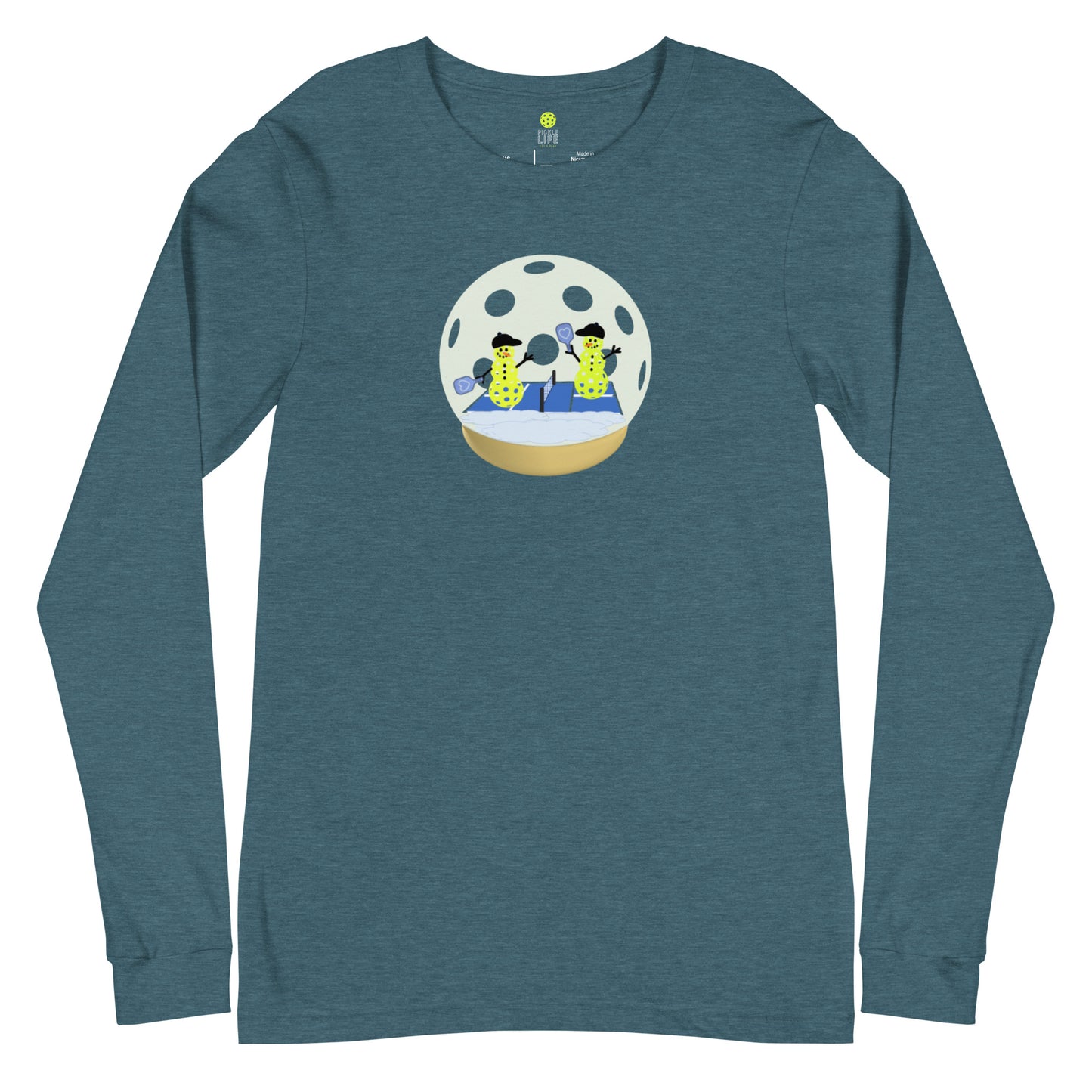 Pickle Life Snow Globe Long Sleeve T-Shirt