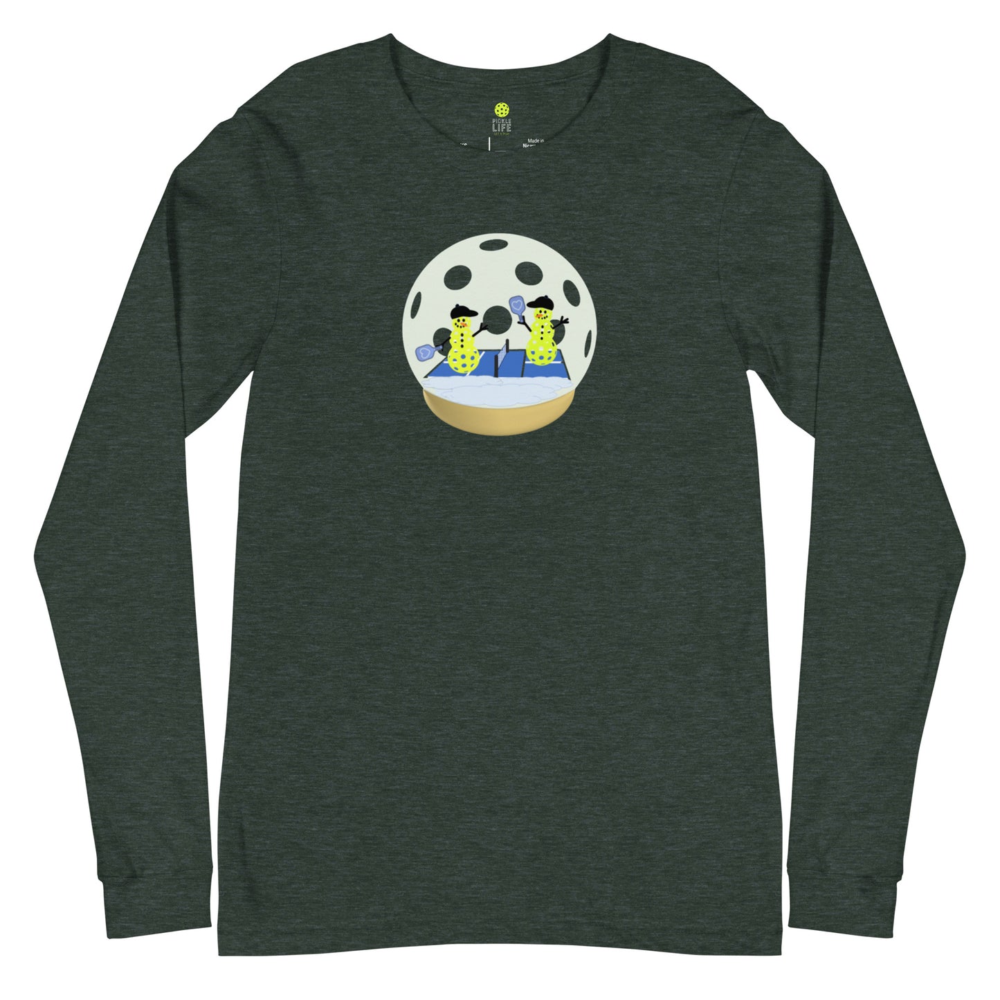 Pickle Life Snow Globe Long Sleeve T-Shirt