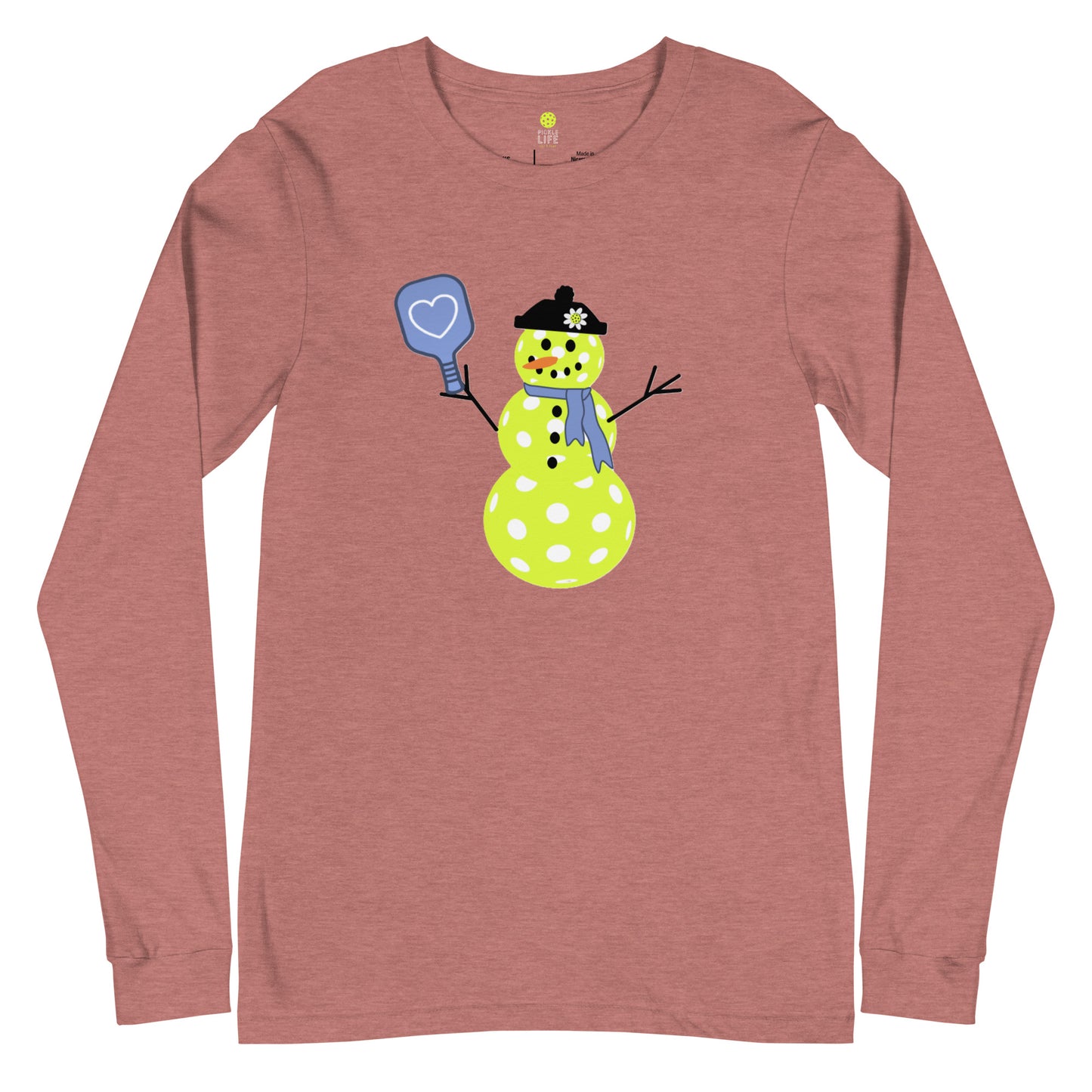 Pickle Life Snow Woman Long Sleeve T-Shirt