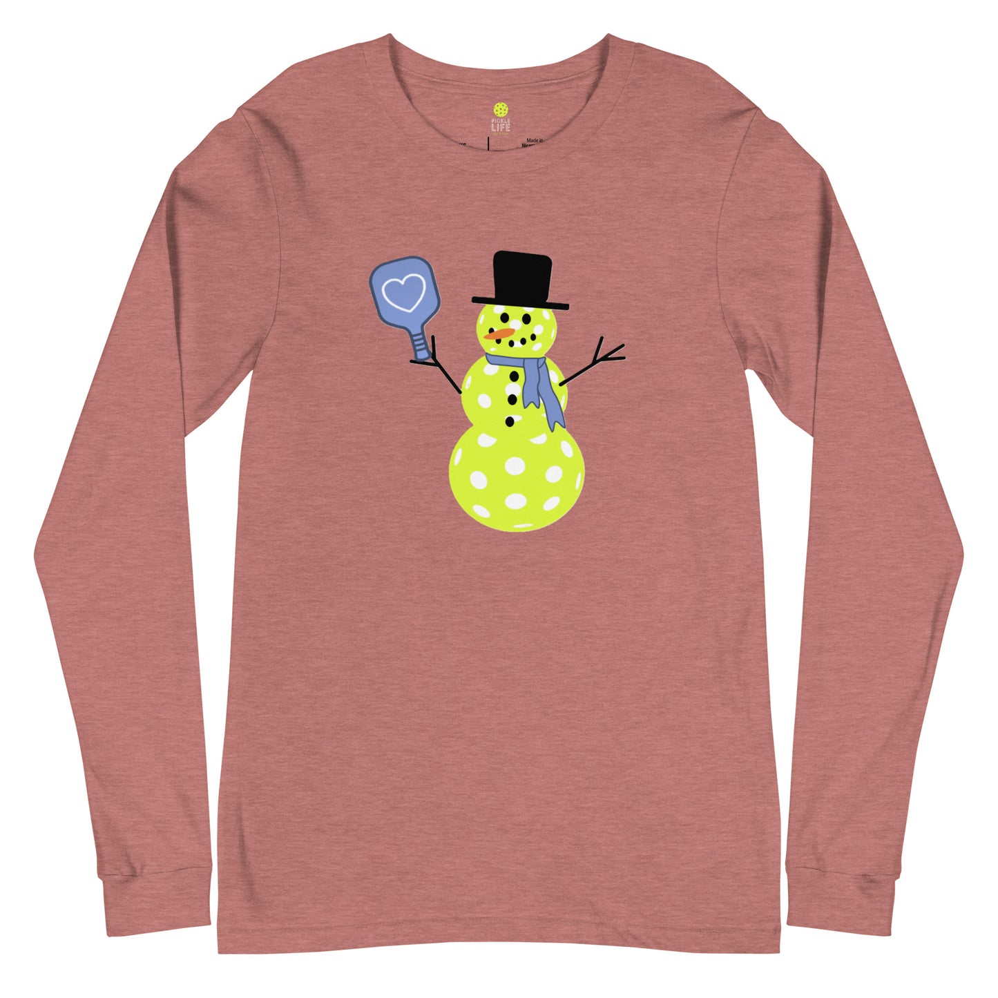 Pickle Life Snowman Long Sleeve T-Shirt