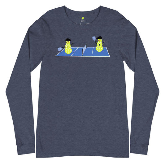 Pickle Life Snowmen Play'n Pickleball Long Sleeve T-Shirt