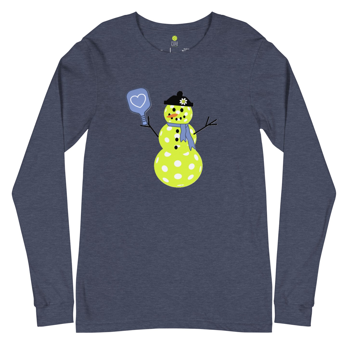 Pickle Life Snow Woman Long Sleeve T-Shirt