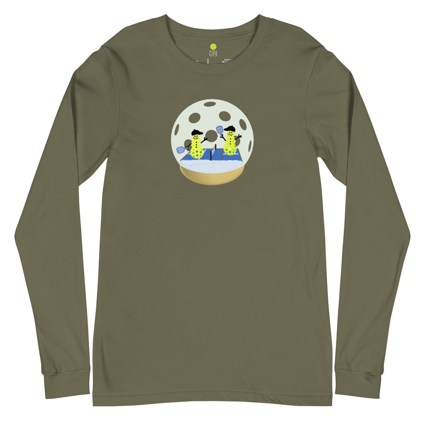 Pickle Life Snow Globe Long Sleeve T-Shirt