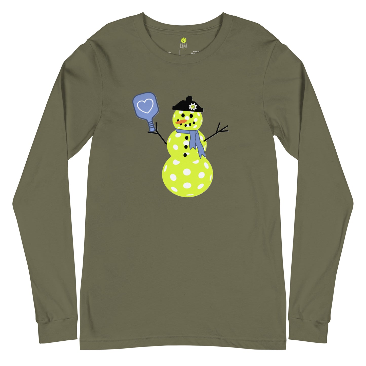 Pickle Life Snow Woman Long Sleeve T-Shirt