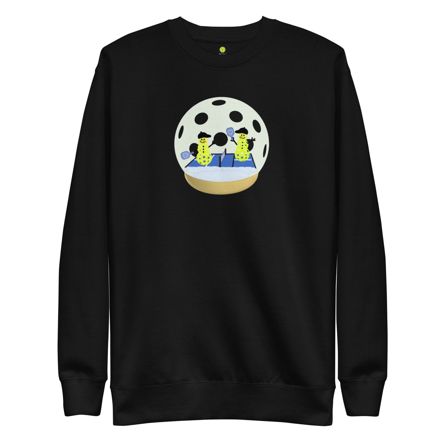 Pickle Life Snow Globe Premium Sweatshirt