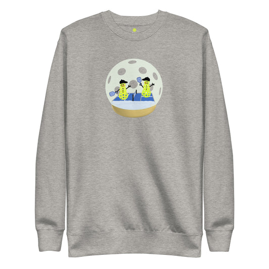 Pickle Life Snow Globe Premium Sweatshirt