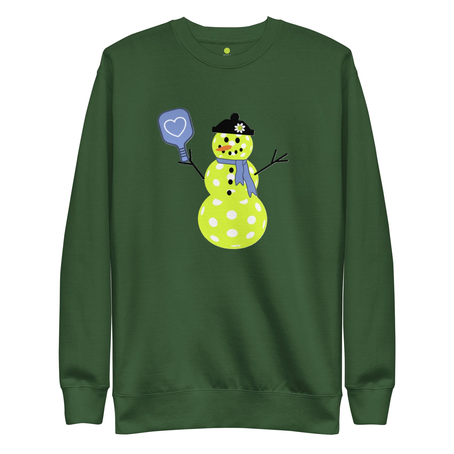 Pickle Life Snow Woman Premium Sweatshirt