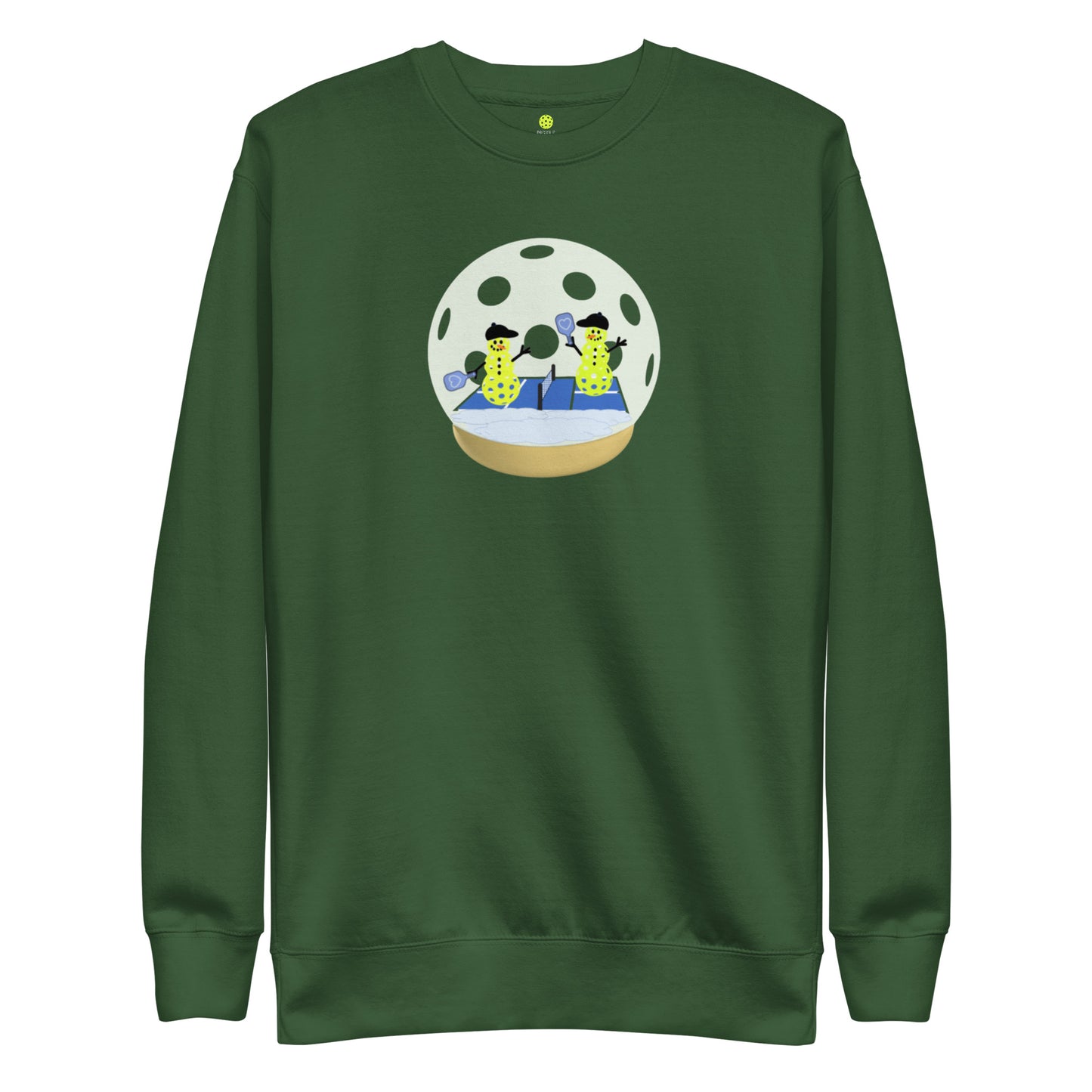 Pickle Life Snow Globe Premium Sweatshirt