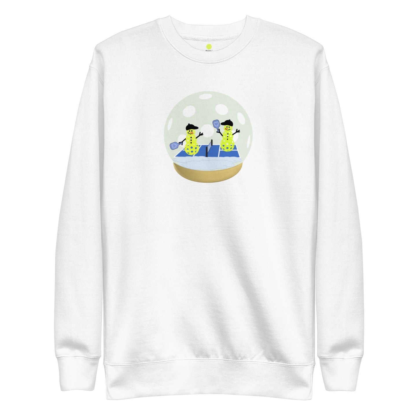 Pickle Life Snow Globe Premium Sweatshirt